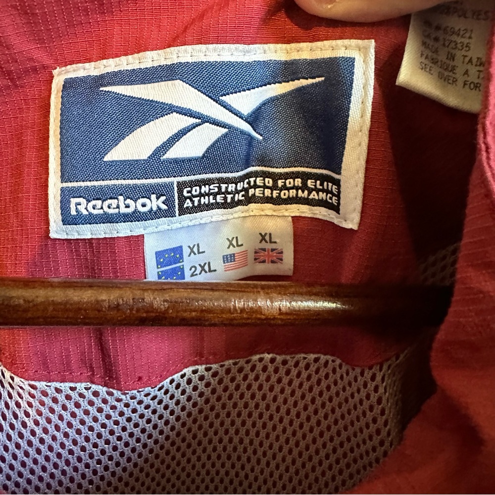 Vintage Reebok Arkansas Razorbacks Half-Zip Anorak Windbreaker - Picture 3 of 3